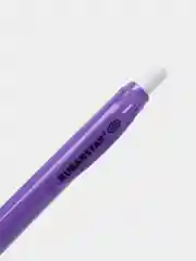 Фиолетовый ручка шариковая с резиновой вставкой, 4 цвета