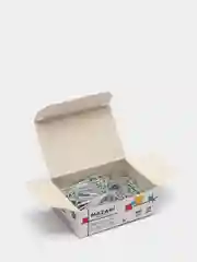 Скрепки канцелярские 100 шт, оцинкованные