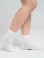 Носки хлопковые укороченные, белые