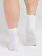 Носки хлопковые укороченные, белые