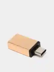 Золотой otg адаптер USB Type-C - USB 3.0