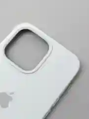 Белый чехол Silicone Case для iPhone 13 Pro с закрытым низом