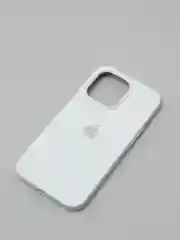 Белый чехол Silicone Case для iPhone 13 Pro с закрытым низом