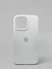 Белый чехол Silicone Case для iPhone 13 Pro с закрытым низом