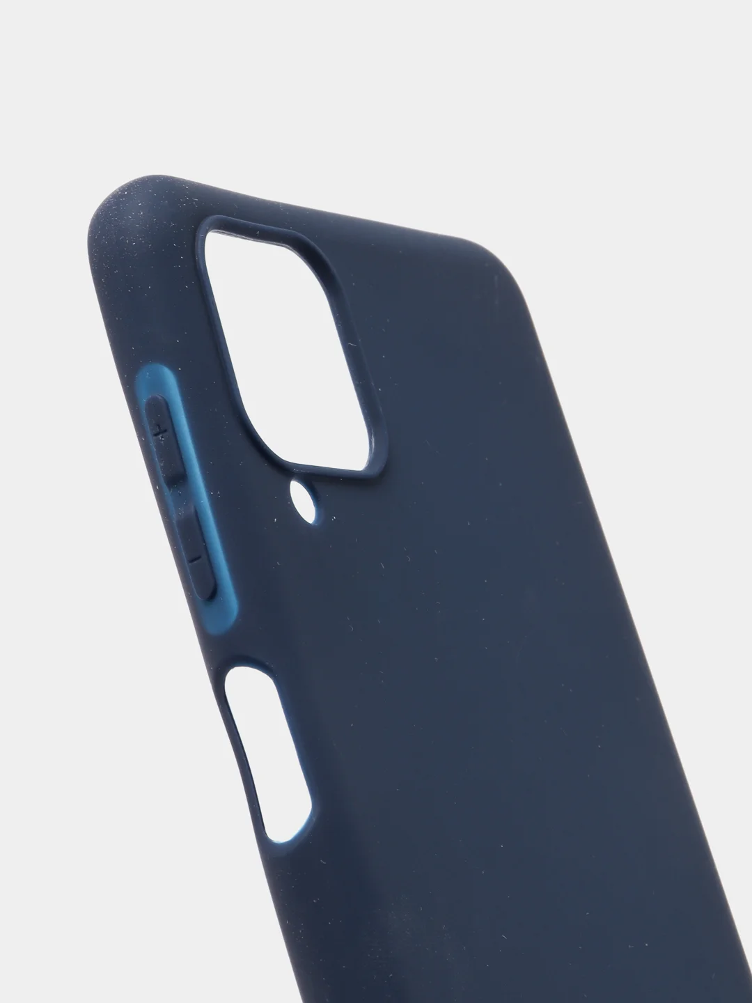 Темно-синий чехол силиконовый на Samsung Galaxy A12, М12