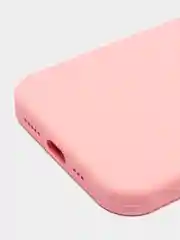 Красный чехол для iPhone 12 / 12 Pro (6.1") Silicone Case закрытый низ с логотипом