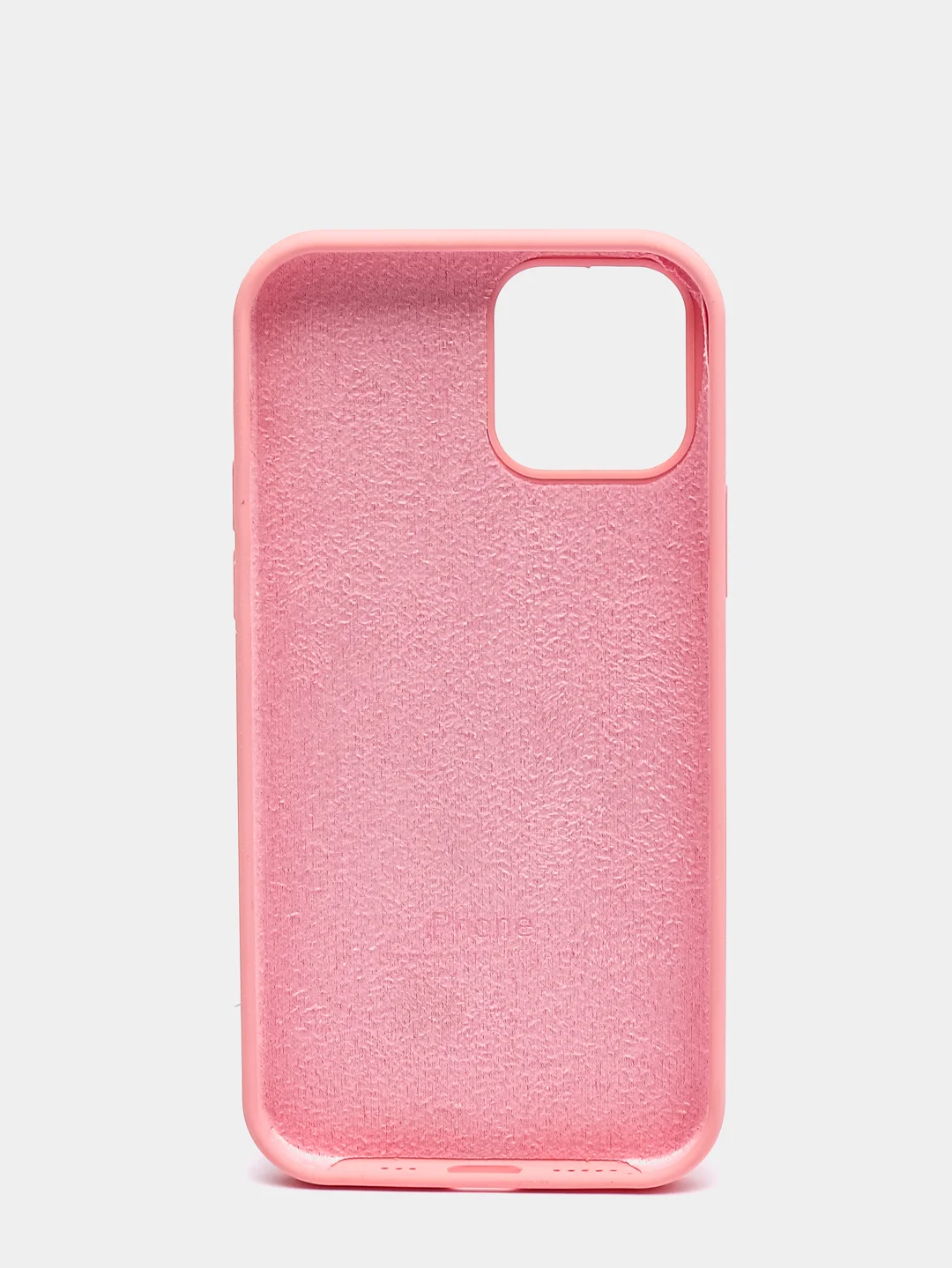 Красный чехол для iPhone 12 / 12 Pro (6.1") Silicone Case закрытый низ с логотипом