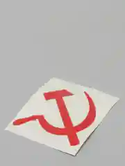 Красный наклейка на авто "Серп и Молот"