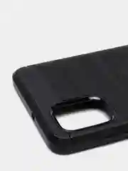 Черный чехол Samsung A31 со вставками под карбон