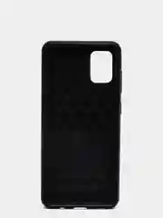 Черный чехол Samsung A31 со вставками под карбон