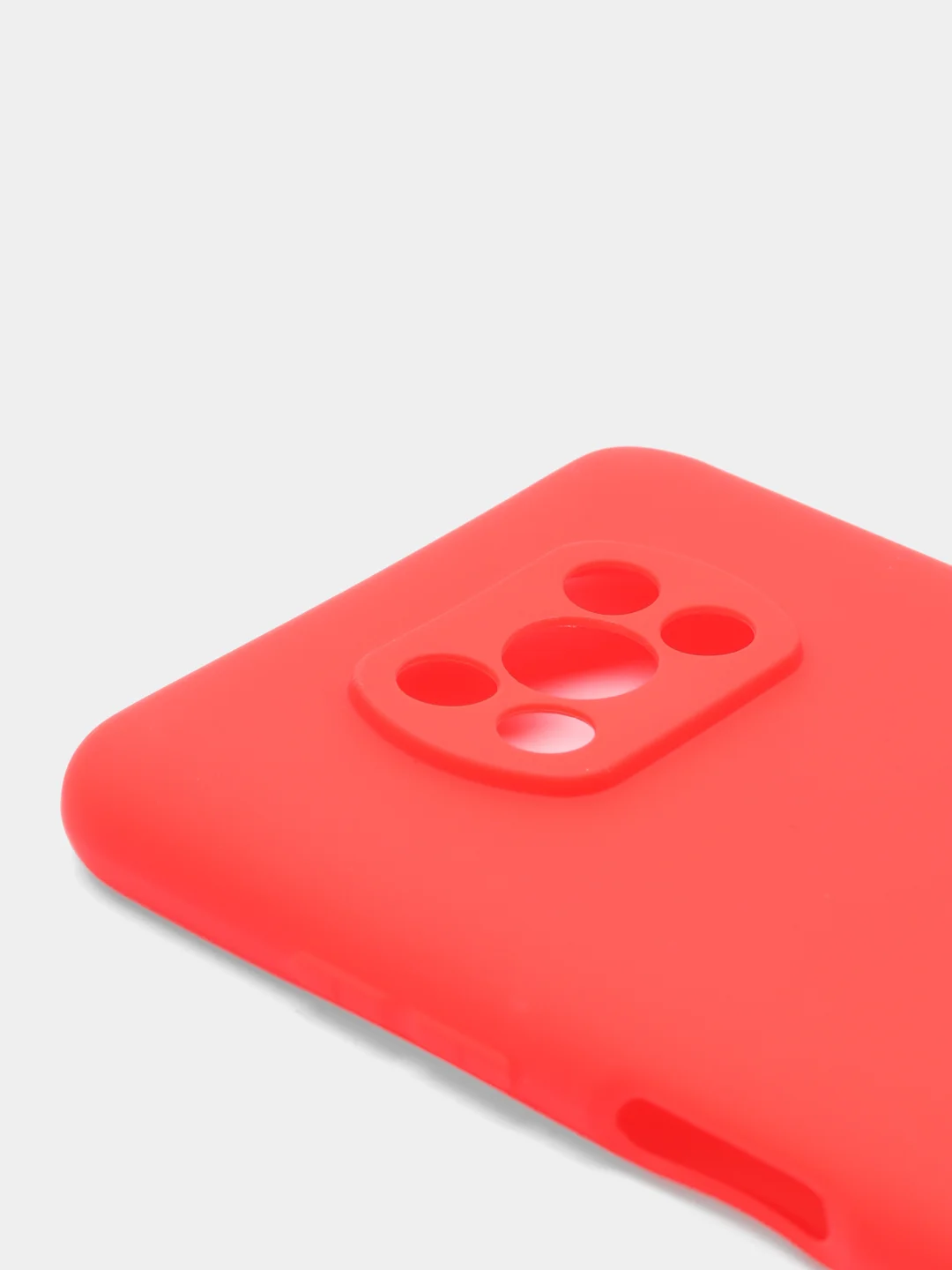 Алый чехол Xiaomi Poco X3 (NFC) / X3 Pro, силиконовый, цветной, матовый