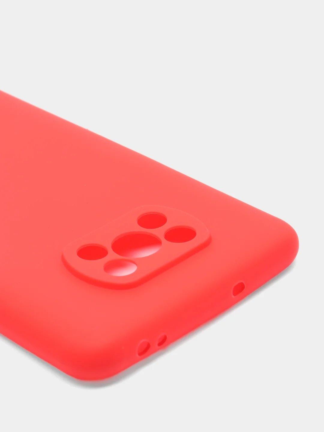 Алый чехол Xiaomi Poco X3 (NFC) / X3 Pro, силиконовый, цветной, матовый