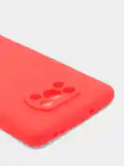 Алый чехол Xiaomi Poco X3 (NFC) / X3 Pro, силиконовый, цветной, матовый
