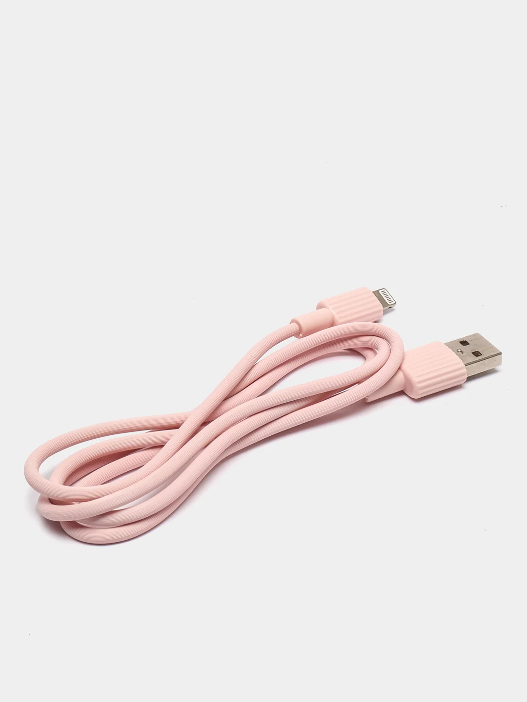 Розовый кабель зарядный Type-C