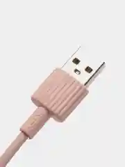 Розовый кабель зарядный Type-C