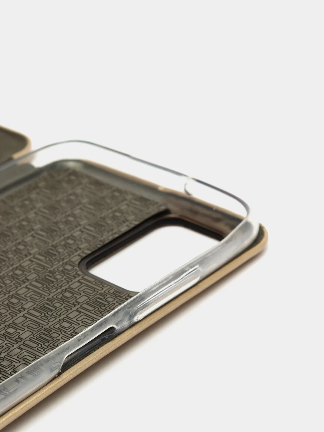 Золотой чехол-книжка Samsung Galaxy A03S (Самсунг Галакси А03С)