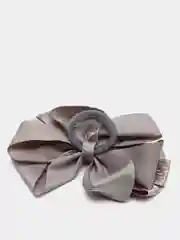Серый бант на резинке
