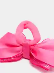 Фуксия бант на резинке