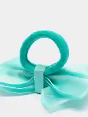 Бирюзовый бант на резинке