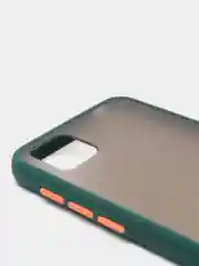 Тёмно-зелёный huawei Y5p / Honor 9S, Хуавей У5п / Хонор 9С чехол пластиковый с цветными кнопками