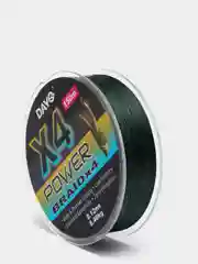 Зеленый леска плетенка рыболовная Power Braid Х4