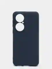 Темно-синий чехол Huawei P50, Хуавей П50 силиконовый цветной матовый