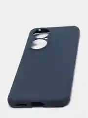 Темно-синий чехол Huawei P50, Хуавей П50 силиконовый цветной матовый