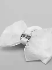 Белый бант на резинке
