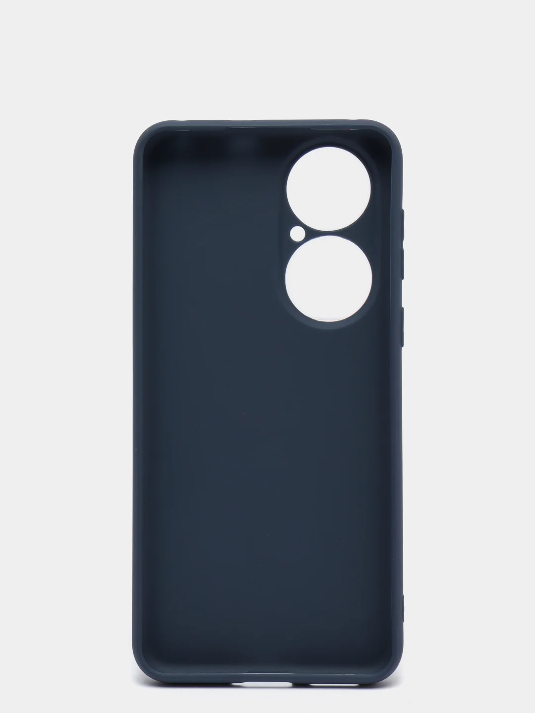 Темно-синий чехол Huawei P50, Хуавей П50 силиконовый цветной матовый