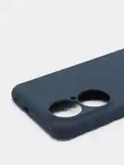Темно-синий чехол Huawei P50, Хуавей П50 силиконовый цветной матовый