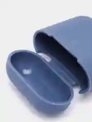 Синий меланж чехол для беспроводных наушников AirPods