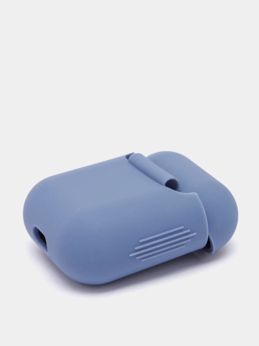 Синий меланж чехол для беспроводных наушников AirPods