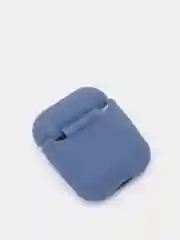 Синий меланж чехол для беспроводных наушников AirPods