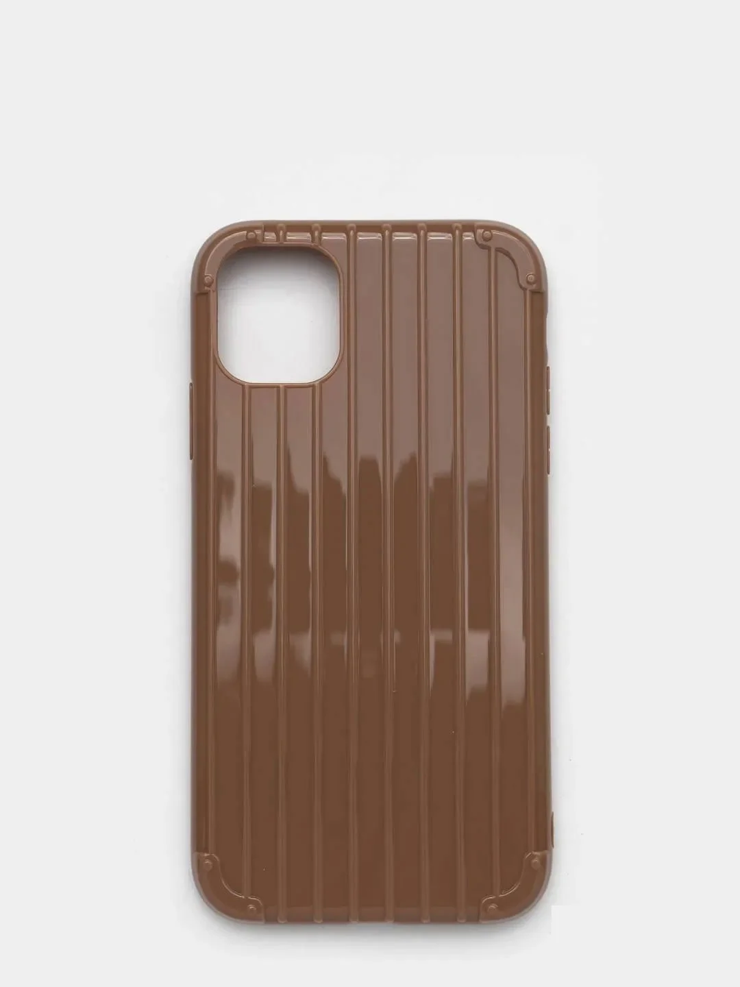 Коричневый чехол для iPhone 6 / 6s, 6 / 6s Plus, 7 / 8, 7 / 8 Plus, X / XS, XS MAX, XR, 11, 11 Pro, 11 Pro Max, 8 цветов, силиконовый, ребристый