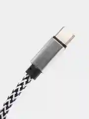 Серебряный кабель micro USB, Type-C, для зарядки и передачи данных