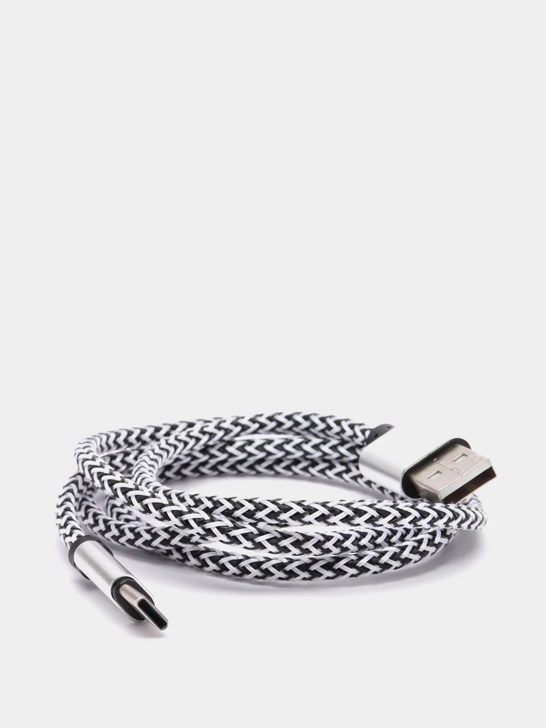 Серебряный кабель micro USB, Type-C, для зарядки и передачи данных