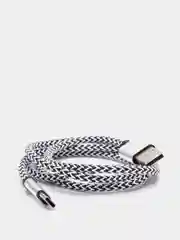 Серебряный кабель micro USB, Type-C, для зарядки и передачи данных