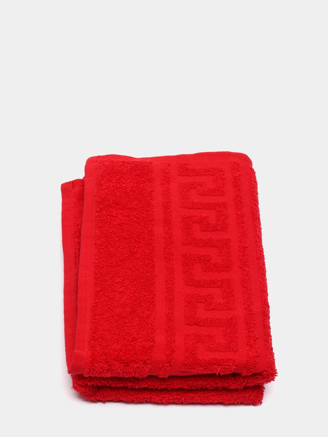 Красный кухонное махровое полотенце , размер 50*90, плотность 380гр/м2