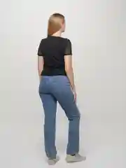 Черный женская футболка
