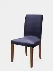 Синий чехол на стул со спринкой