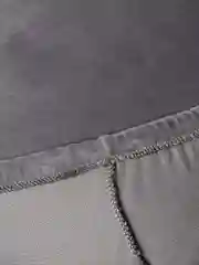 Серый чехол на стул со спринкой