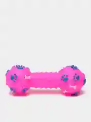 Розовый игрушка жевательная кость пищалка для собак
