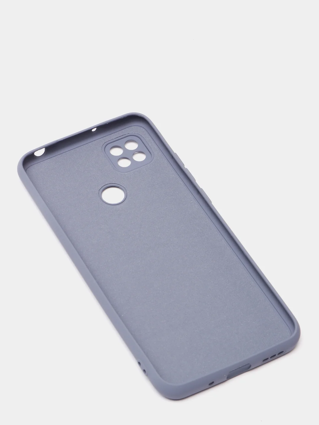 Синий меланж чехол с защитой камеры и бархатом внутри для XIAOMI REDMI 9C