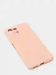 Пудровый чехол Xiaomi Mi 11 Lite c защитой камеры и бархатом внутри
