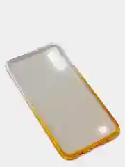 Светло-жёлтый чехол блестящий  SAMSUNG A10