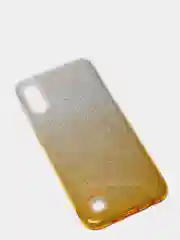 Светло-жёлтый чехол блестящий  SAMSUNG A10