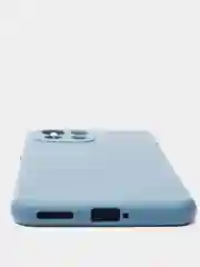 Синий меланж чехол Xiaomi Mi 11 Lite c защитой камеры и бархатом внутри