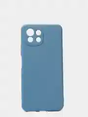 Синий меланж чехол Xiaomi Mi 11 Lite c защитой камеры и бархатом внутри