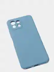 Синий меланж чехол Xiaomi Mi 11 Lite c защитой камеры и бархатом внутри
