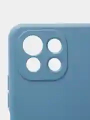 Синий меланж чехол Xiaomi Mi 11 Lite c защитой камеры и бархатом внутри